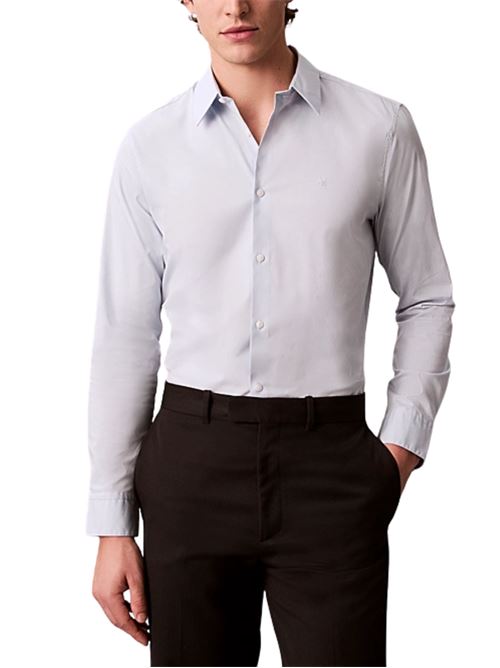 Camicia in popeline elasticizzato Calvin Klein | LV04LB145G24Q